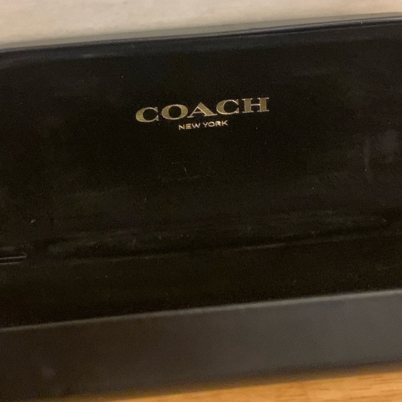 Coach Glossy Black Eyeglass Case - Picture 2 of 3